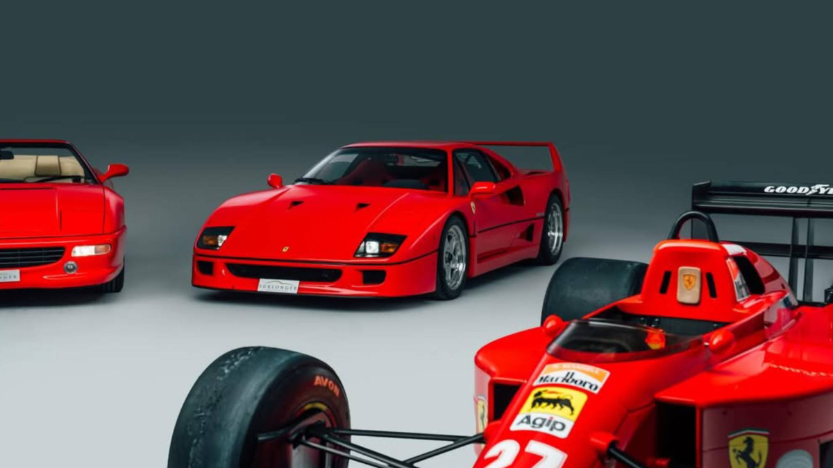 Vende un Ferrari F40 por 25 millones y 'regala' dos Fórmula 1, un F50 y un F355
