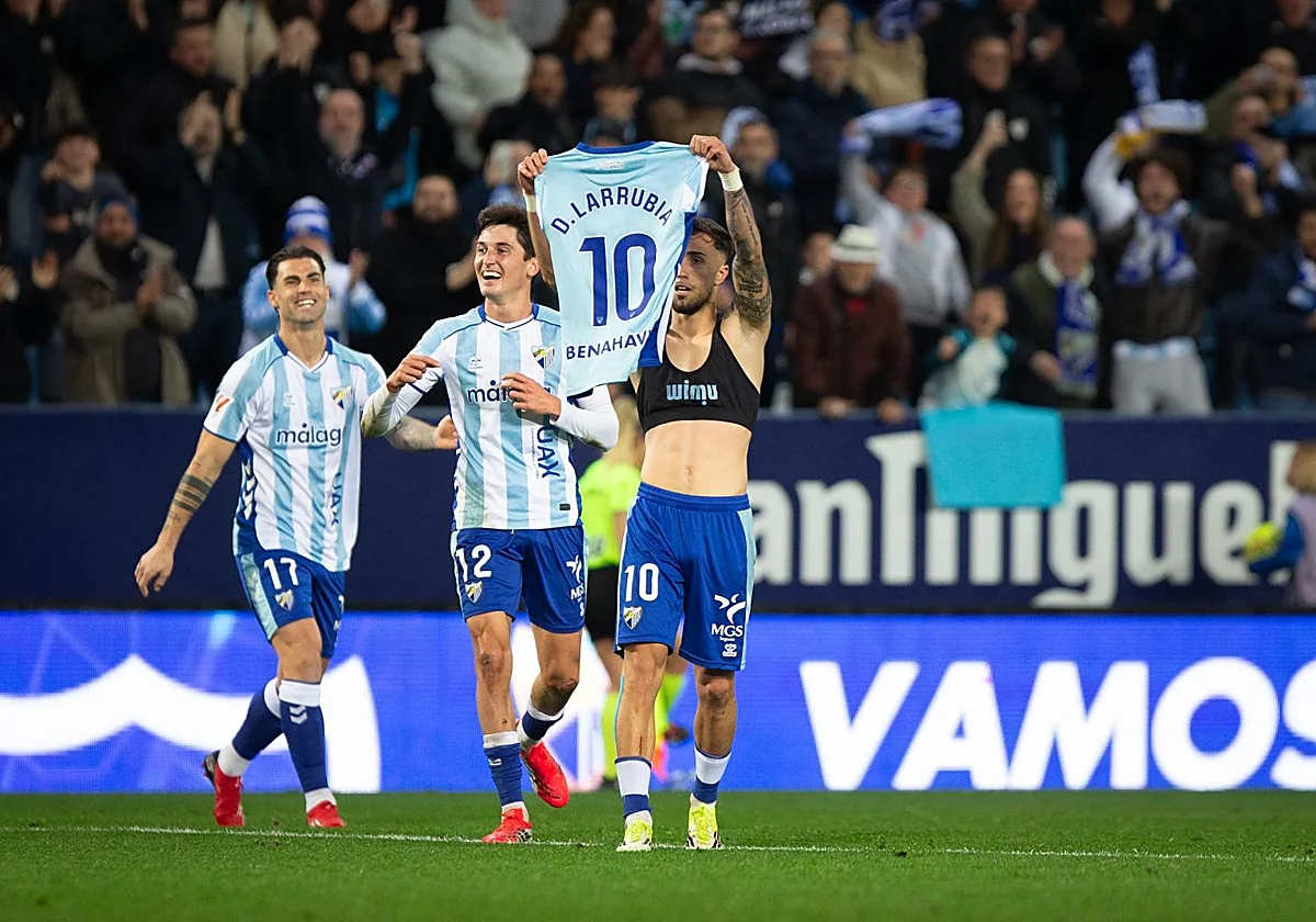 Larrubia tira del Málaga: ya está en su temporada más goleadora