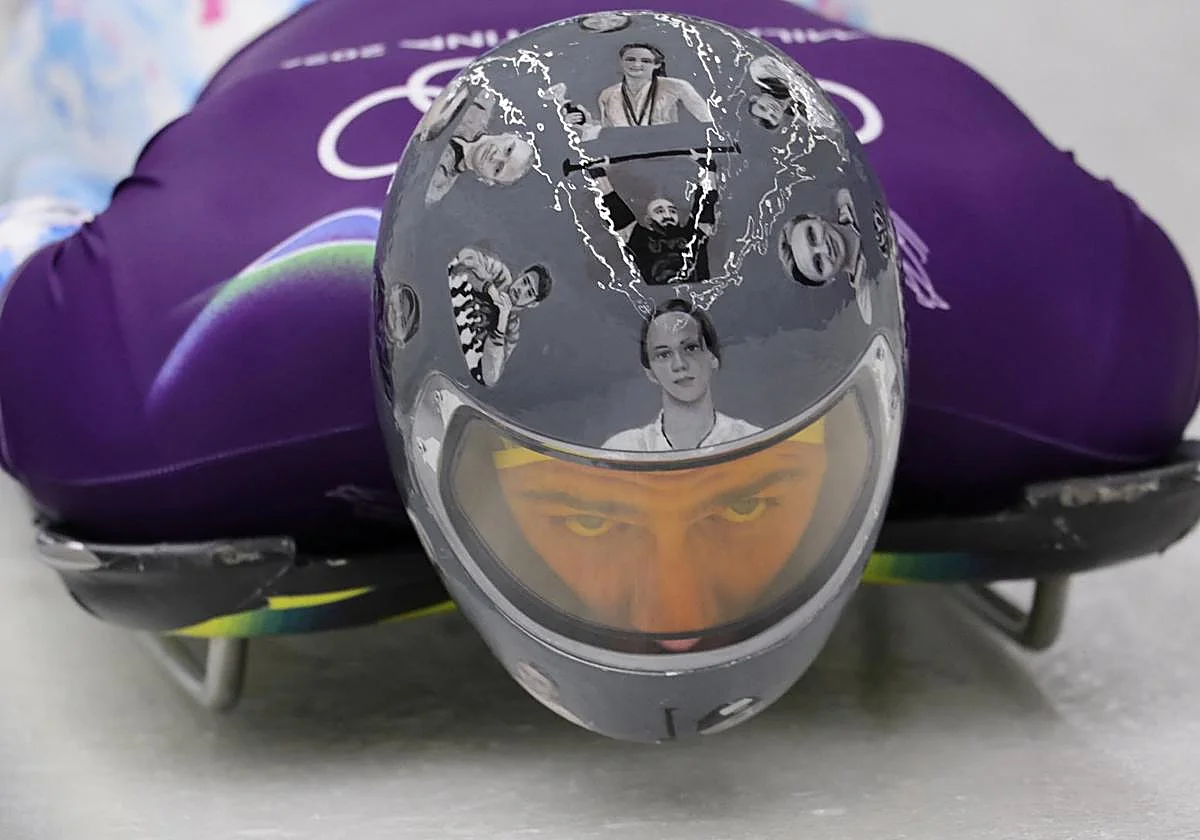 Vladyslav Heraskevych, el 'polémico' casco por las víctimas de la guerra de Ucrania