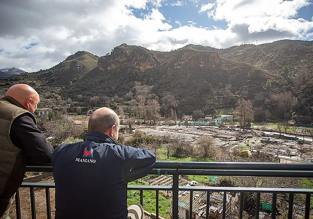 Dozens of animals dead and farmhouses buried by mud in Granada storms