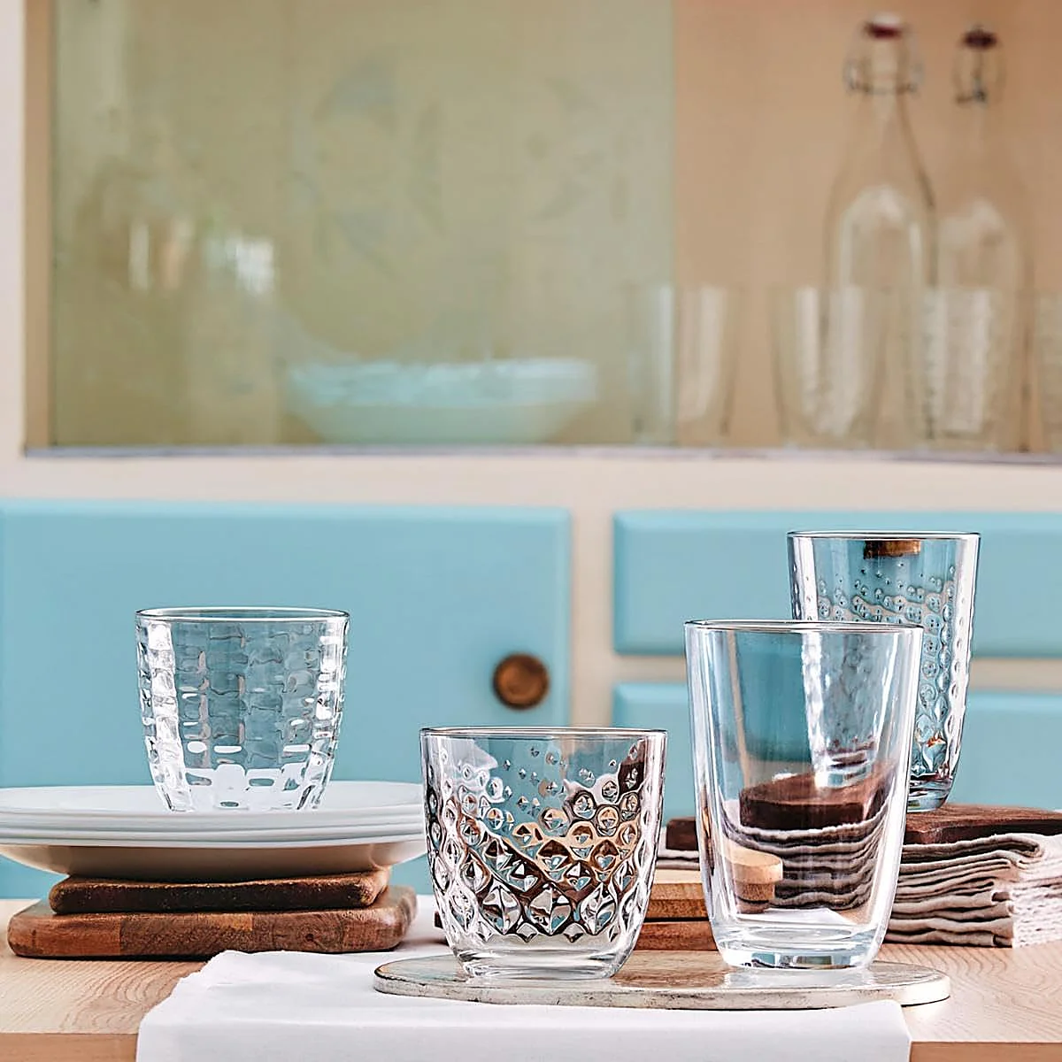 Estos vasos de cristal duraderos y fáciles de limpiar son perfectos para el día a día