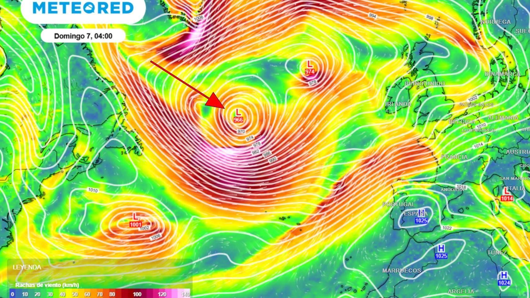 Llega la borrasca Davide: Aemet avisa a España por un intenso temporal en las próximas horas y hasta 100 l/m2 de lluvia