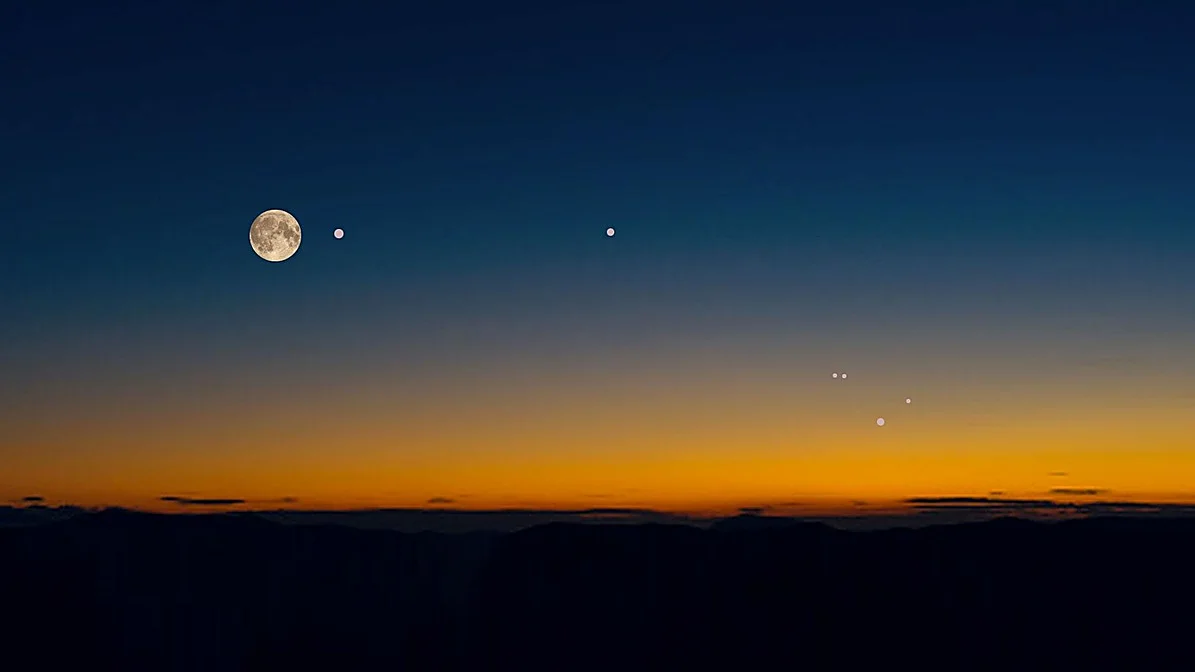 Espectáculo al atardecer: cómo ver seis planetas en línea