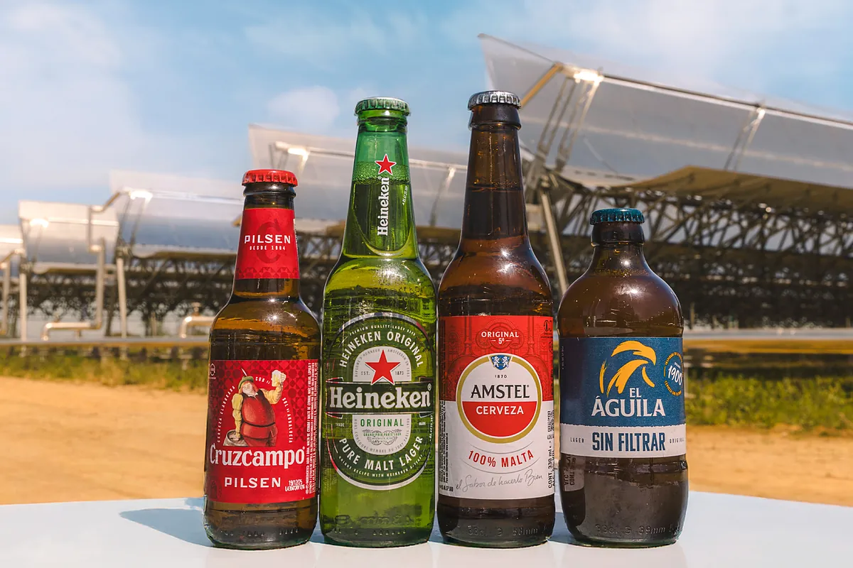 Heineken: así se fabrica una cerveza con energía 100% renovable