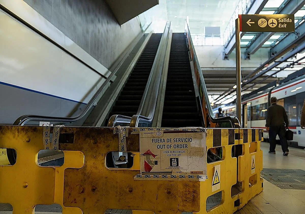 Malaga Airport train station escalators to finally reopen after one year out of service