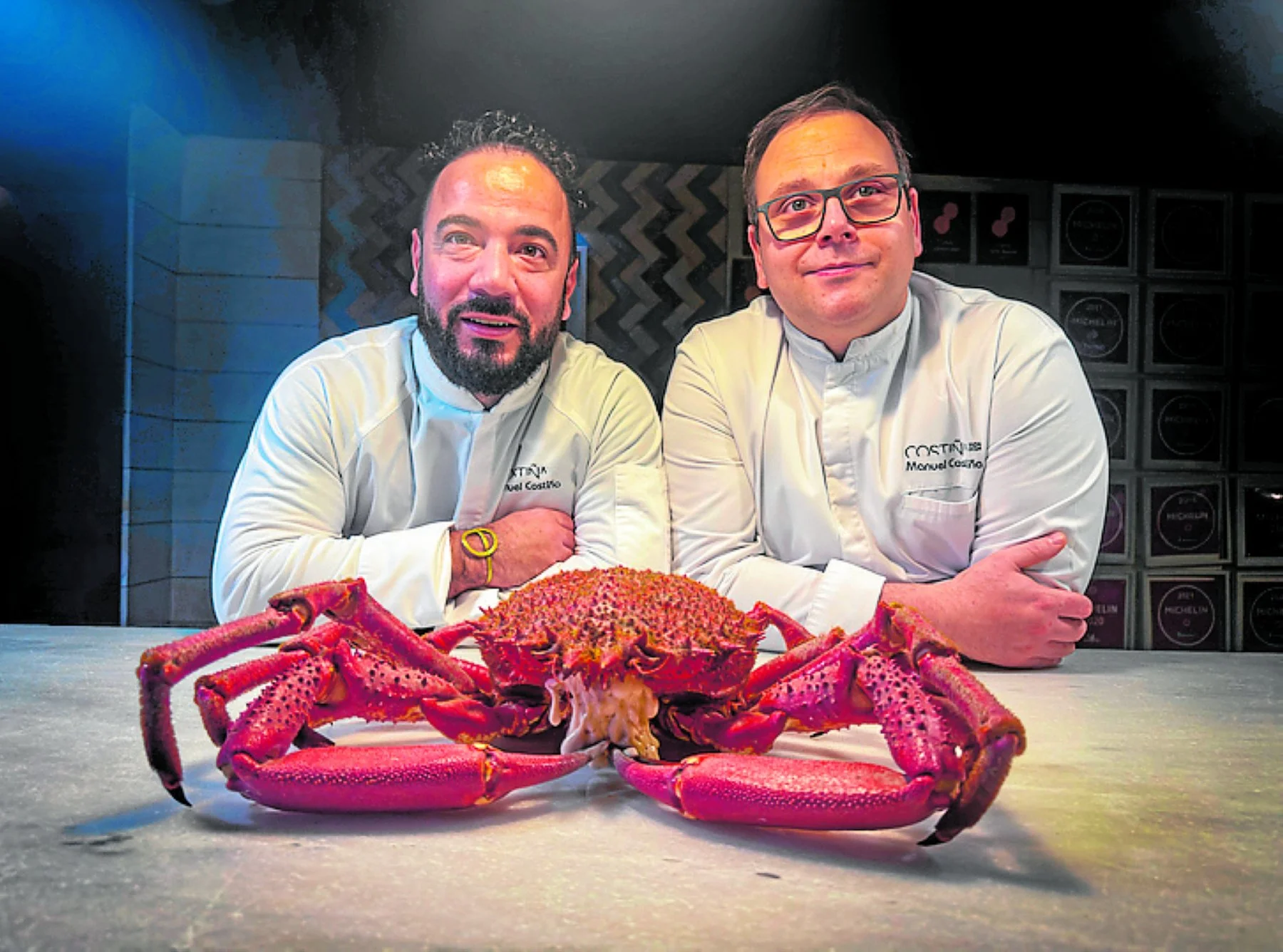 Cena en Beluga con el centollo como protagonista