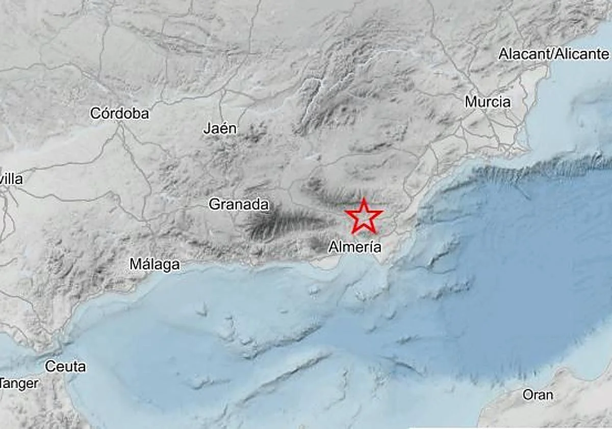 Registrado en Andalucía un nuevo terremoto de magnitud 2.8