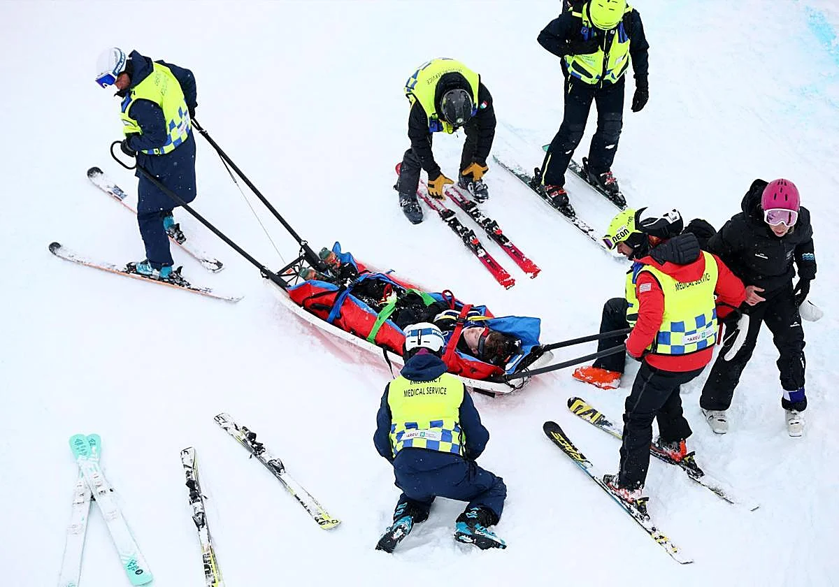 Finley Melville, evacuado de emergencia en Livigno tras una brutal caída