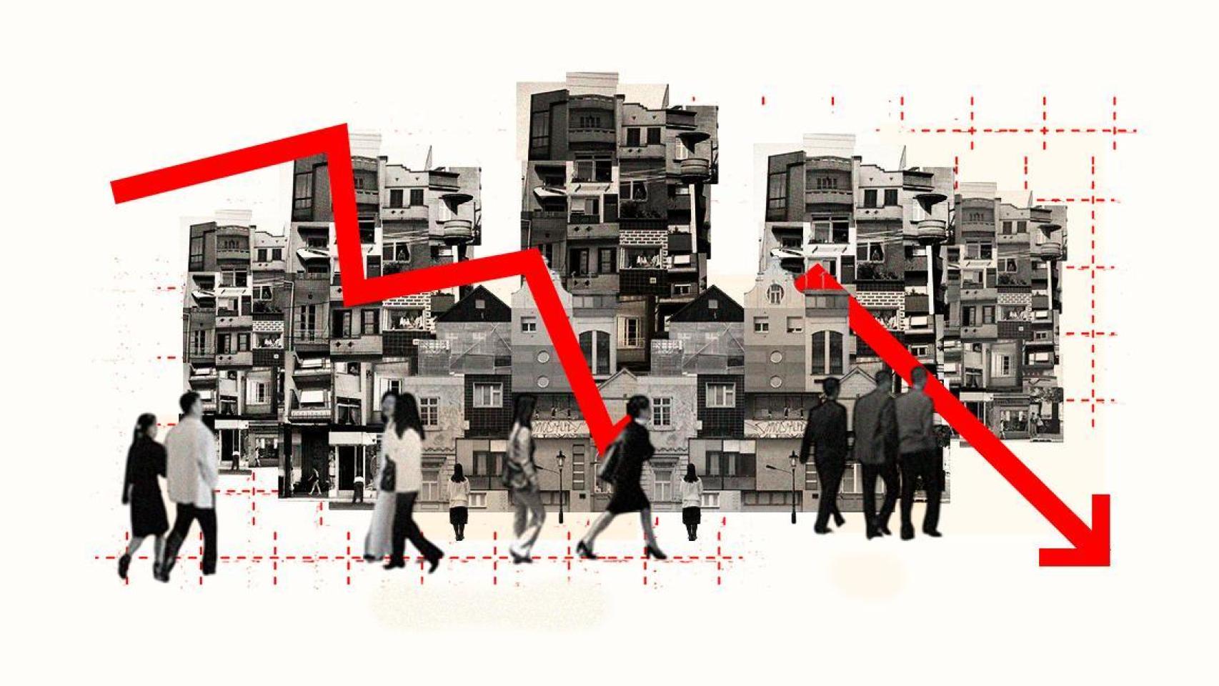 La venta de viviendas, en máximos de veinte años y el sector prevé una caída porque la gente no podrá comprar