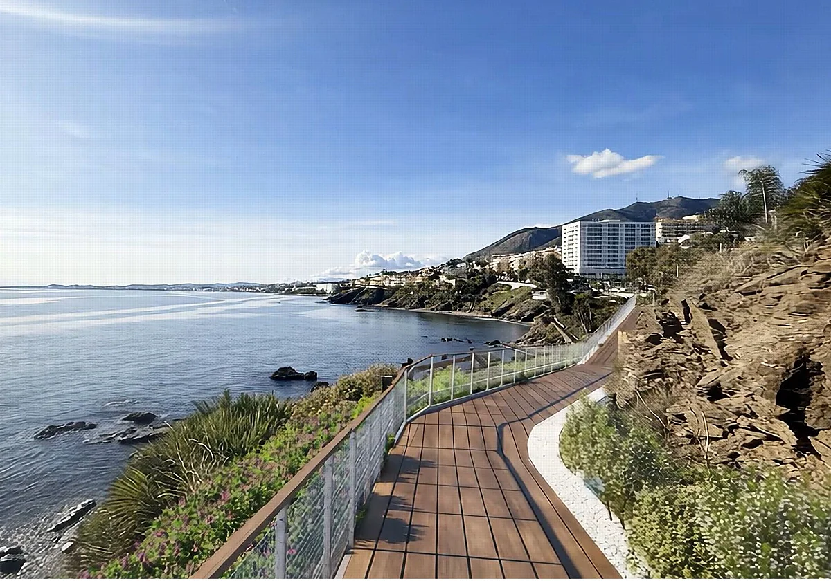 De la playa a los acantilados: así será la llegada a Benalmádena de la Senda Litoral