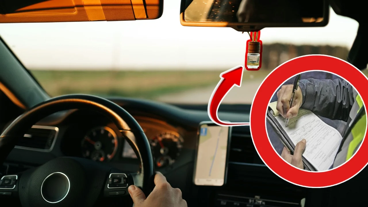 Ojo a lo que cuelgas en el retrovisor si no quieres una multa de 200 euros