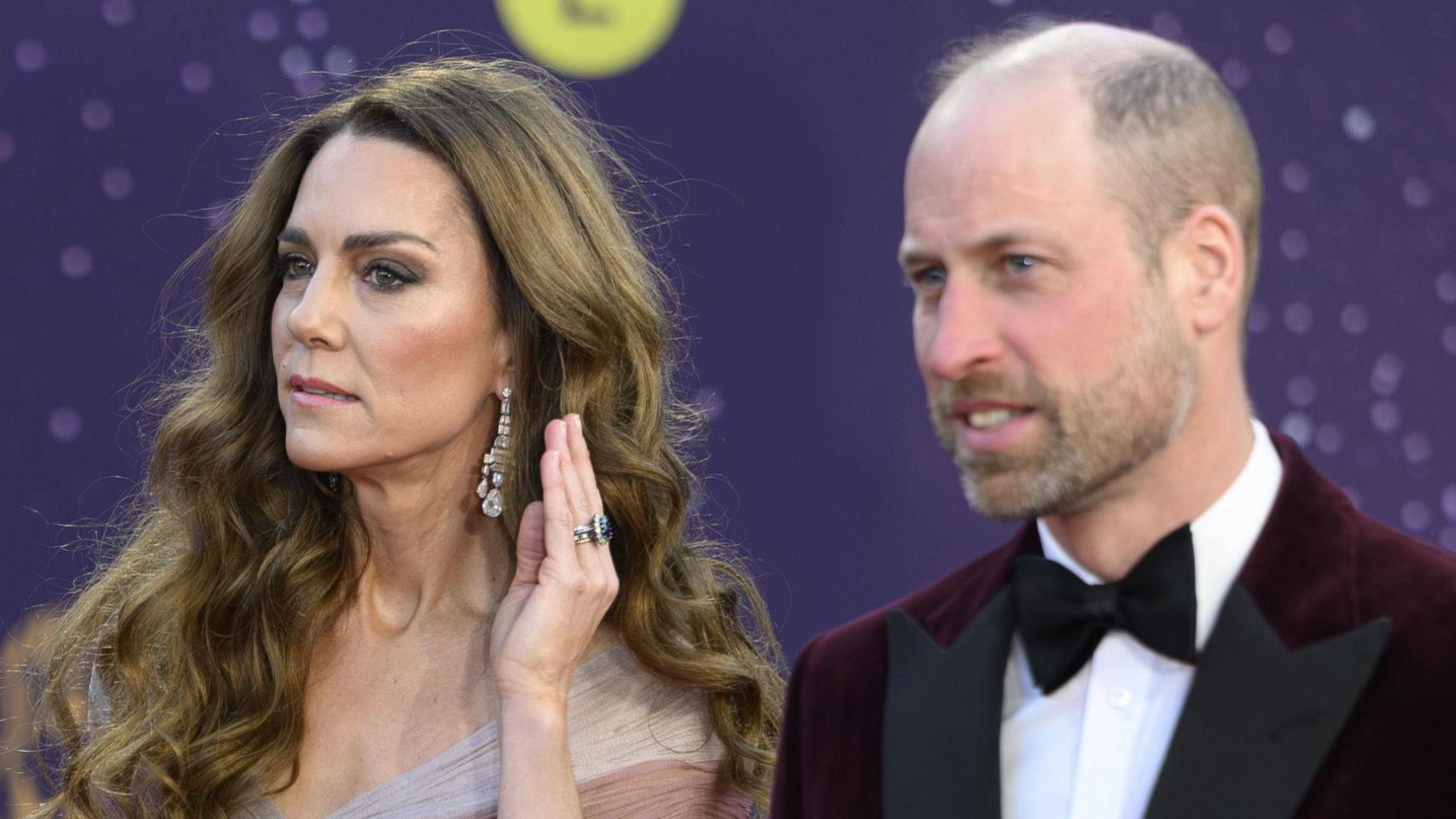 La tensa reaparición del príncipe Guillermo y Kate Middleton en los BAFTA tras el arresto de Andrés Mountbatten