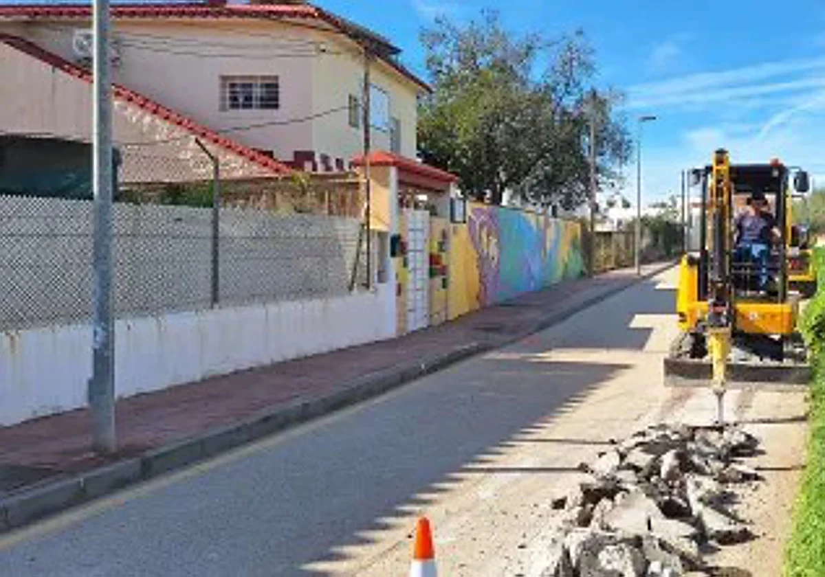 Rincón de la Victoria ejecuta un nuevo colector en el Camino Viejo de Vélez