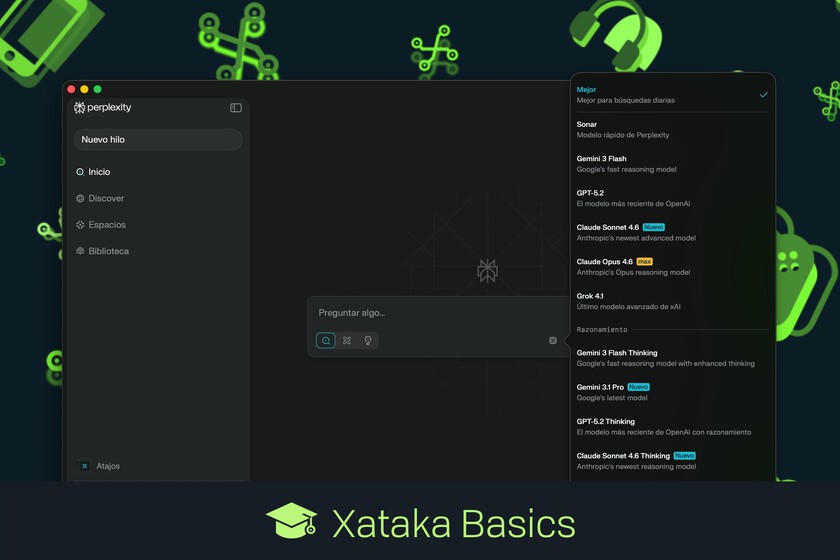 Cómo elegir qué IA usar en Perplexity: selecciona el modelo a usar entre Claude, GPT, Gemini, Kimi, Grok o Sonar