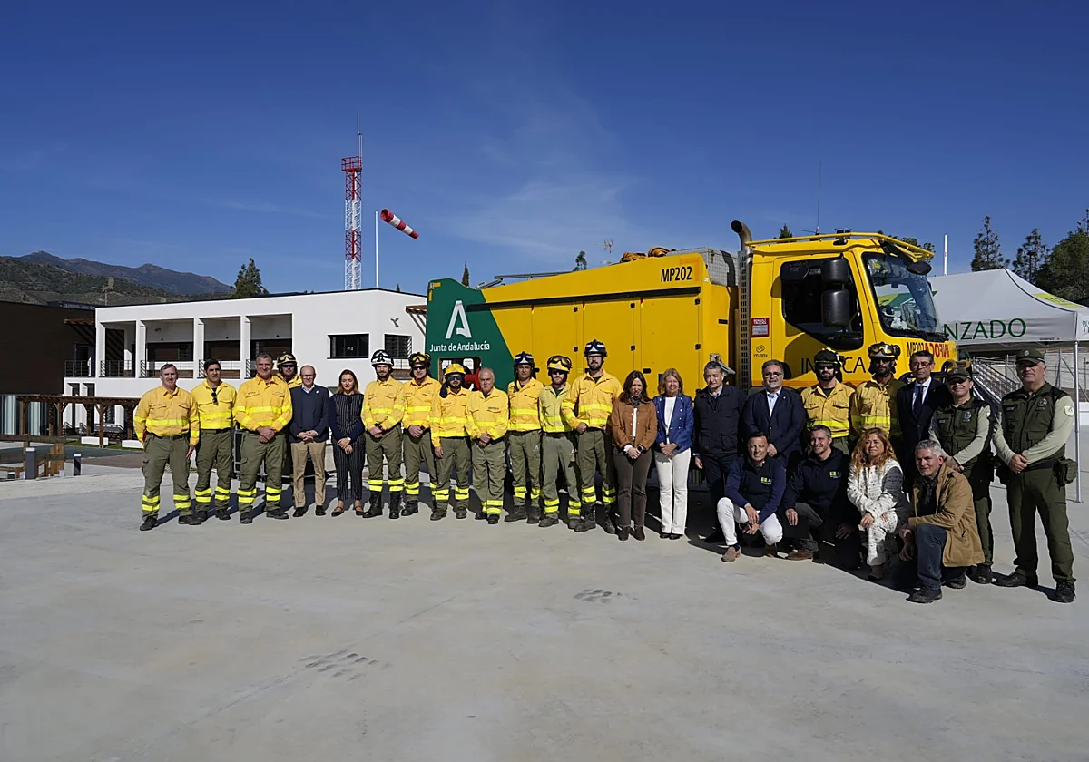 El Infoca estrena en Istán una nueva base para mejorar la respuesta ante incendios en la Sierra de las Nieves