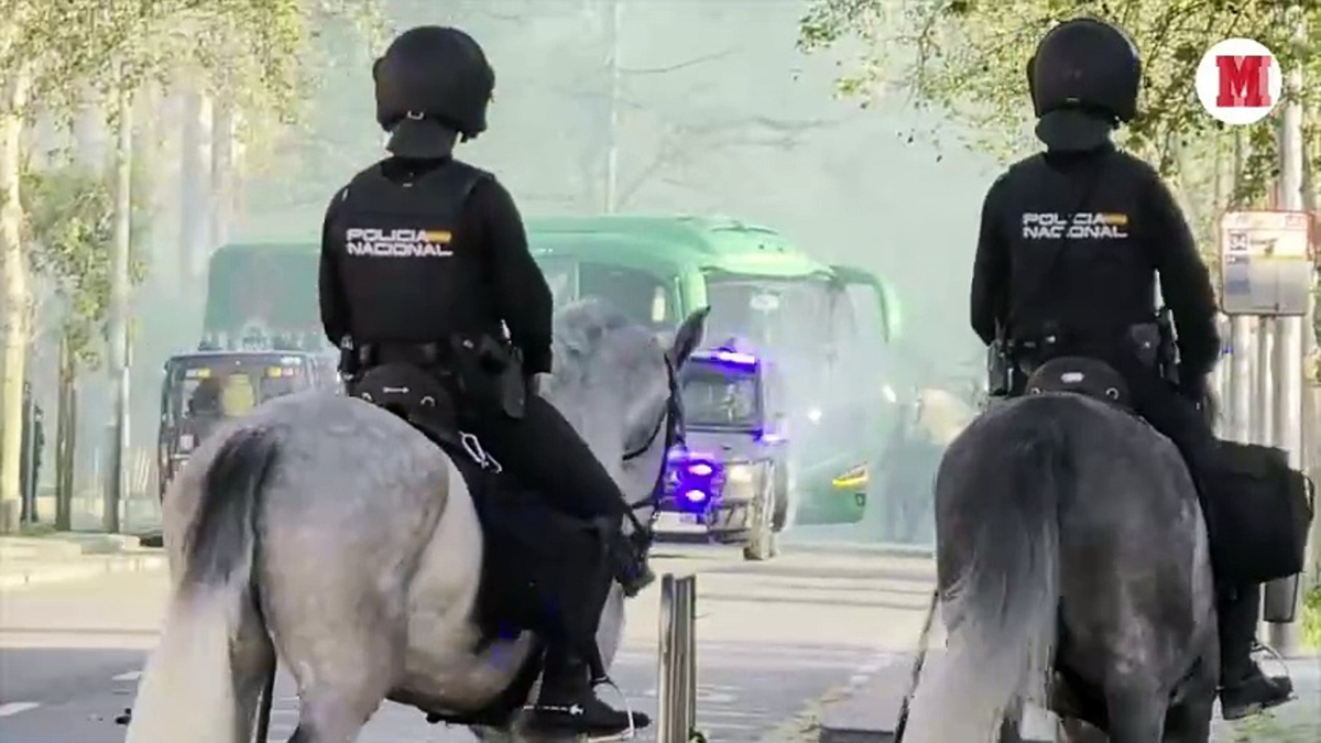 La Policía Nacional concentrará a cuatrocientos agentes para el derbi de La Cartuja