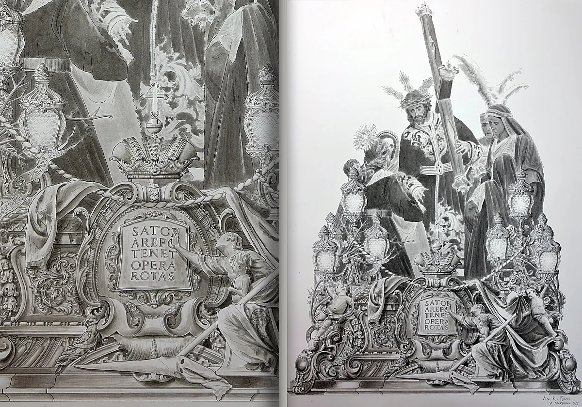 Manuel Toledano diseña un trono para la Salutación centrado en la libertad humana y la Providencia divina