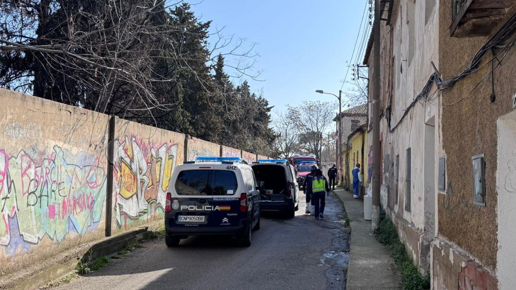 Muere un indigente de unos 55 años en un incendio en su casa en el barrio de San José de Zaragoza