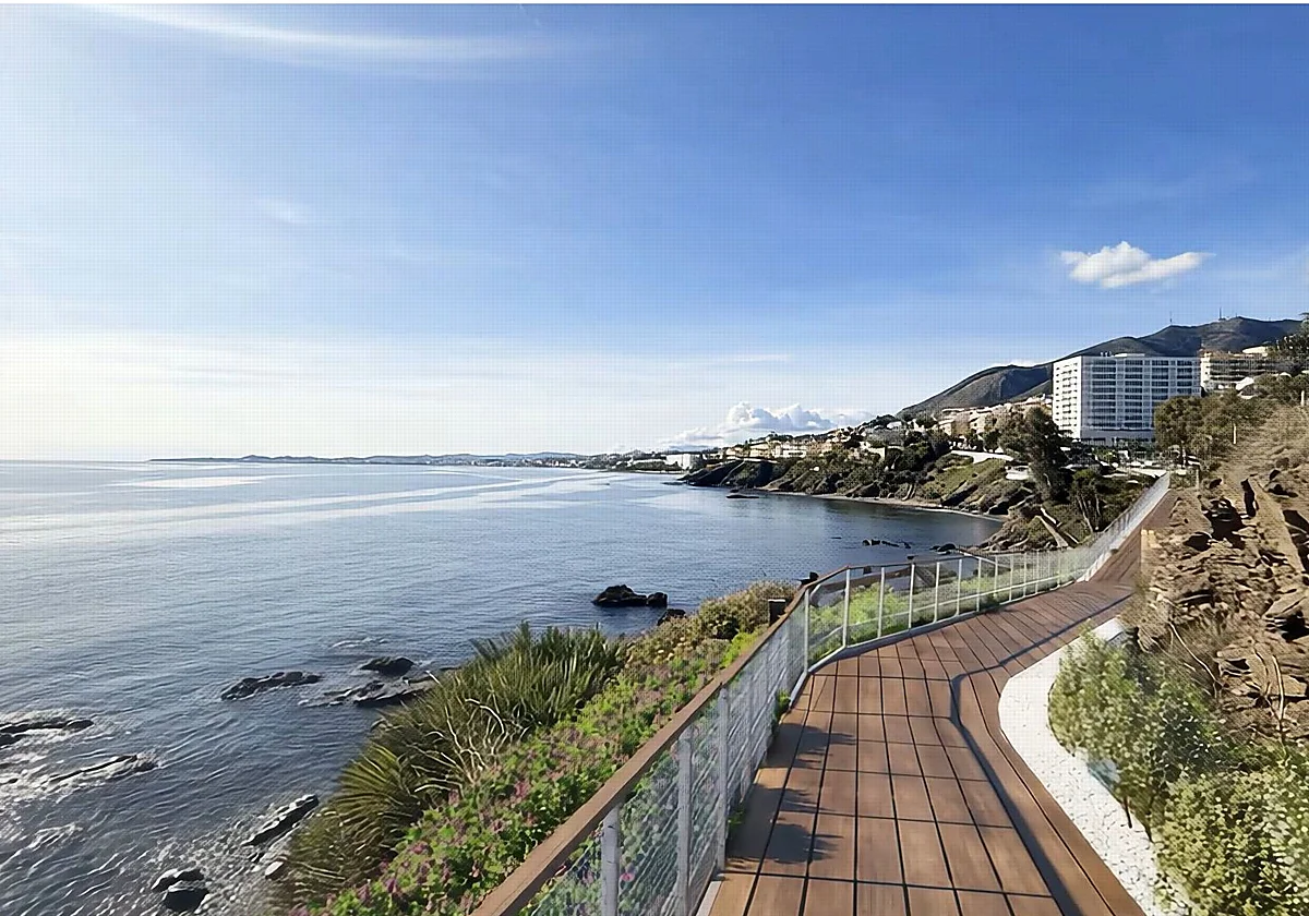 From the beach to the cliffs: this is how the Senda Litoral will reach Benalmádena