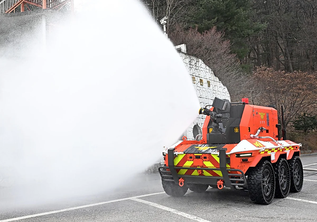 Nueva era en la extinción de incendios con robots eléctricos de Hyundai