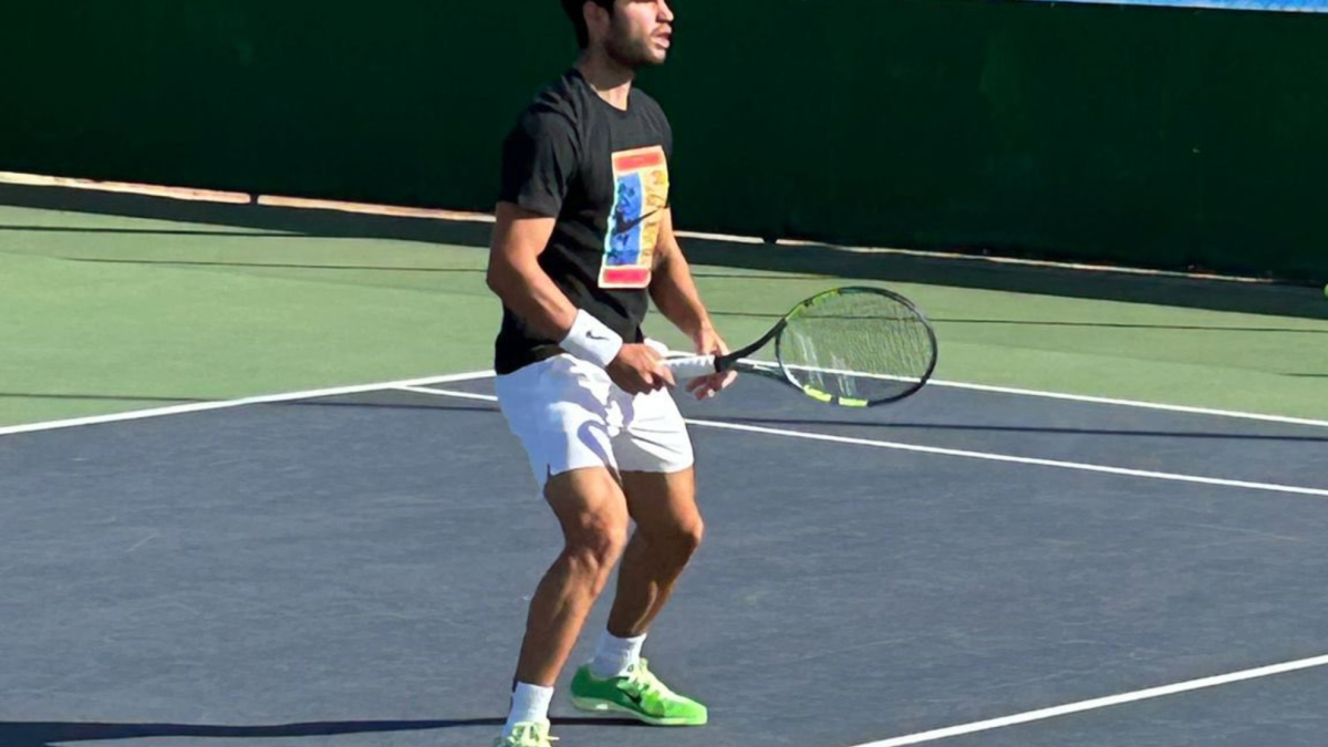 Alcaraz regresa a los entrenamientos con la mirada puesta en Indian Wells