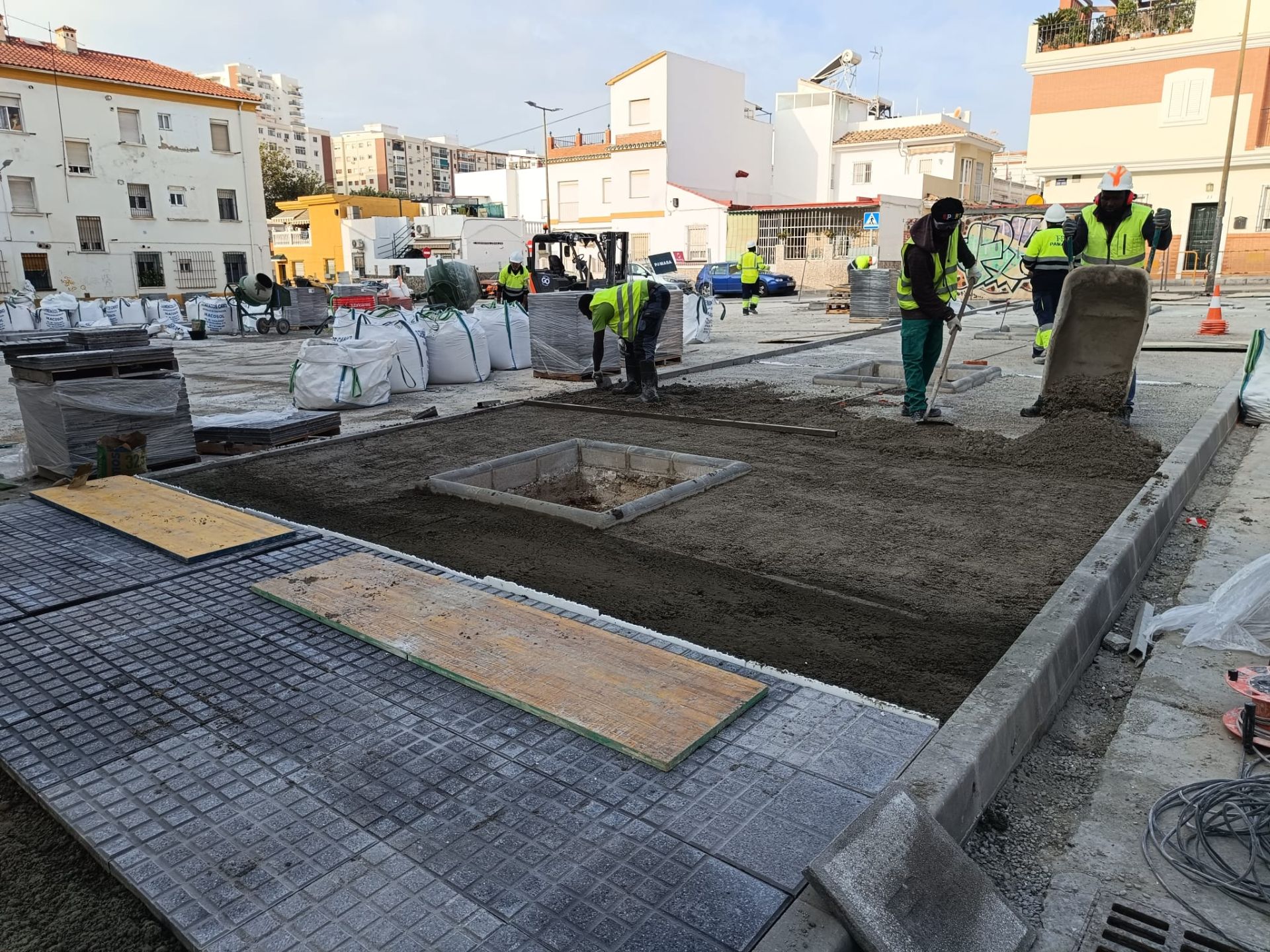 La Junta construye un parking para compensar las obras del metro de Málaga en la calle Jorge Loring