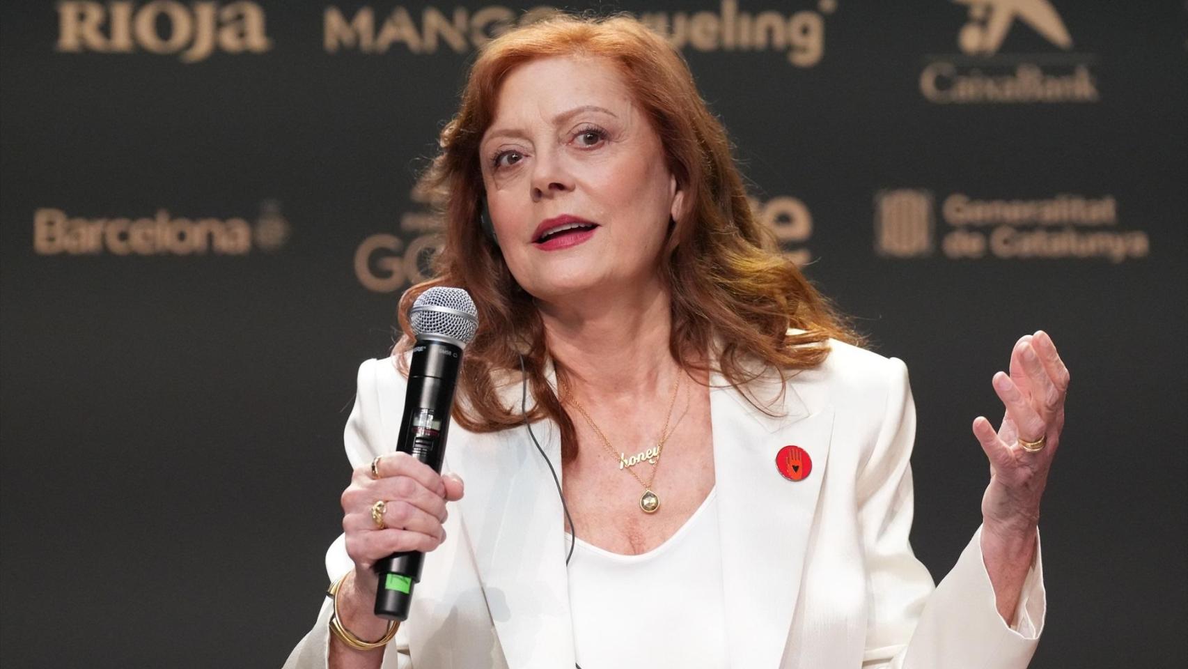 Susan Sarandon: "Vengo de un país donde hay censura y represión. Ver a España te hace sentir esperanza"