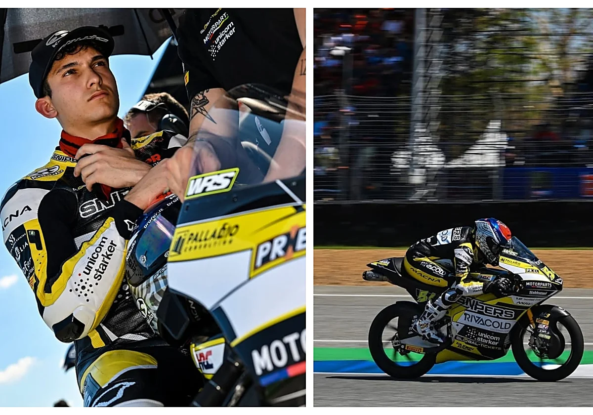 Jesús Ríos, a dos puestos de puntuar en su primera carrera del Mundial de Moto3