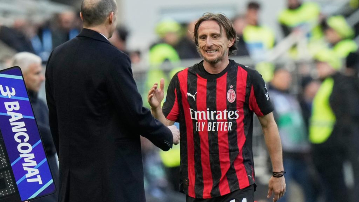 Una preasistencia de Modric mantiene al Milan en la lucha por el 'Scudetto'