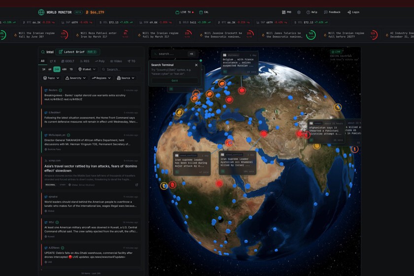 La guerra de Irán ha hecho brotar una obsesión del vibe coding: gigantescos tableros que monitorizan conflictos bélicos