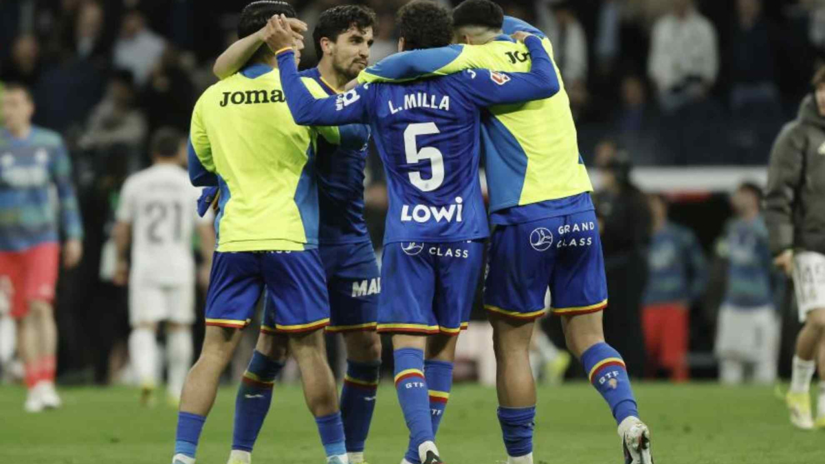 El Getafe se divierte en el Bernabéu: a ocho del descenso