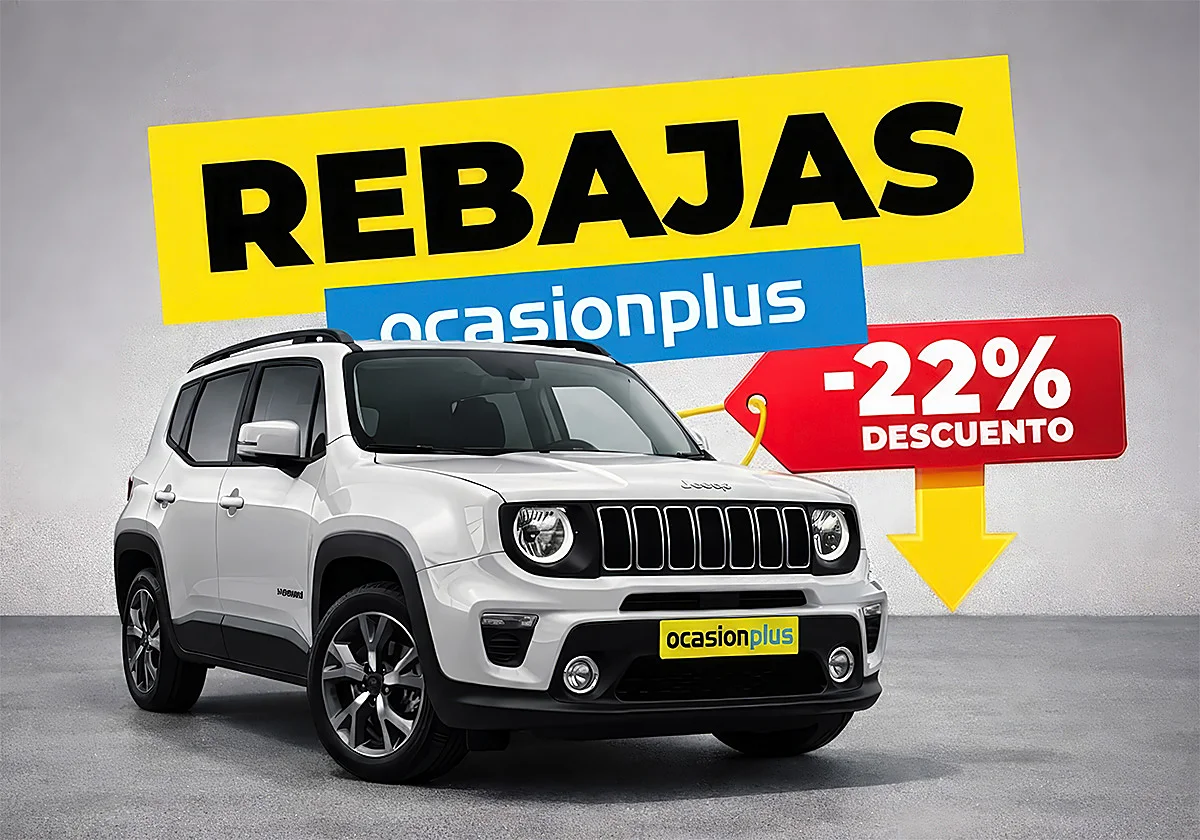 No dejes pasar las rebajas: llévate este Jeep Renegade con hasta un 22% de descuento en OcasionPlus
