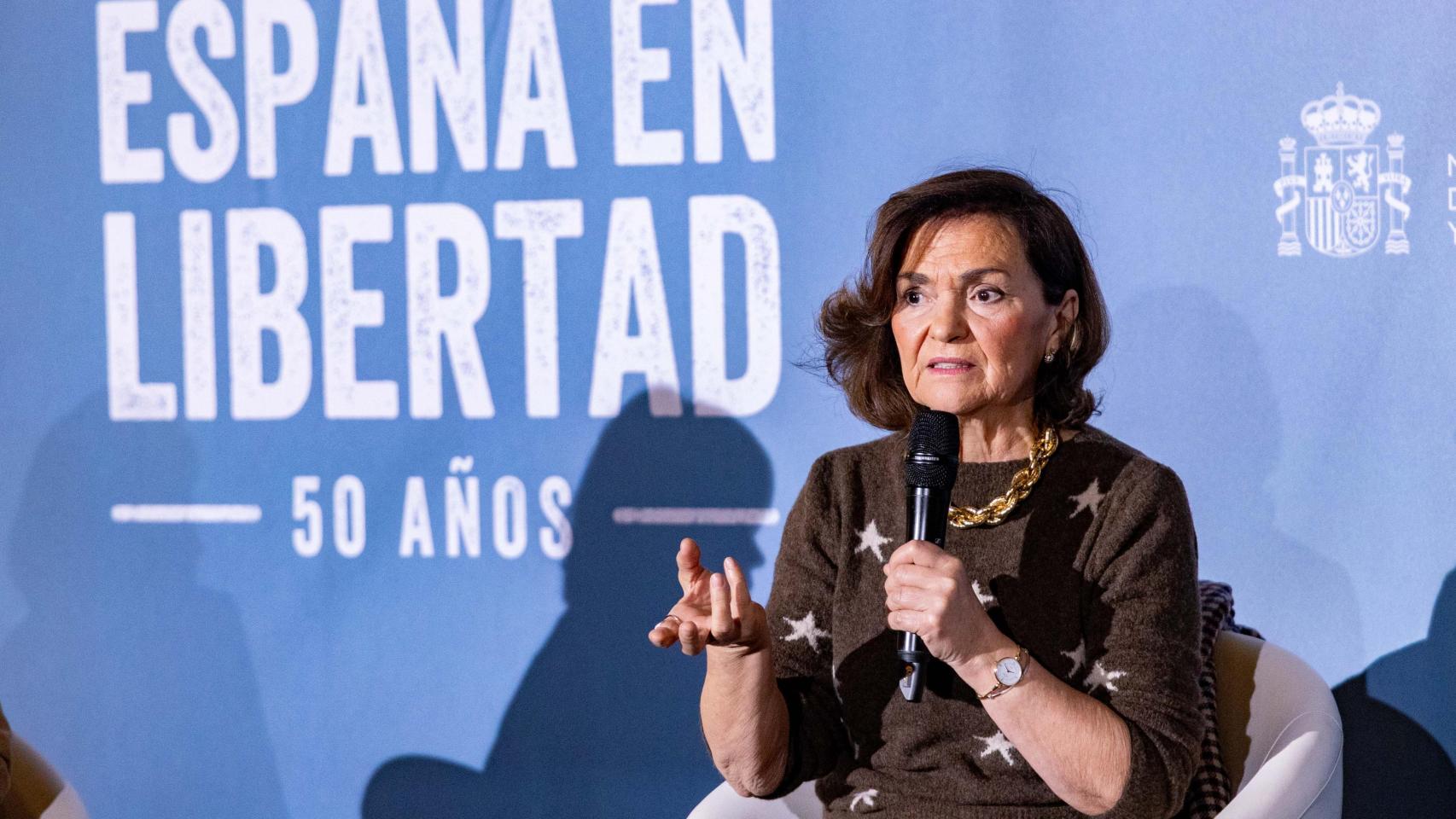 Carmen Calvo critica el "escandalazo" del machismo por los casos que golpean al PSOE: "Los de mi fila me duelen más"