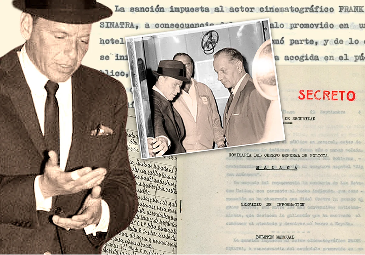 Desclasifican los papeles del «escándalo» de Frank Sinatra en Málaga