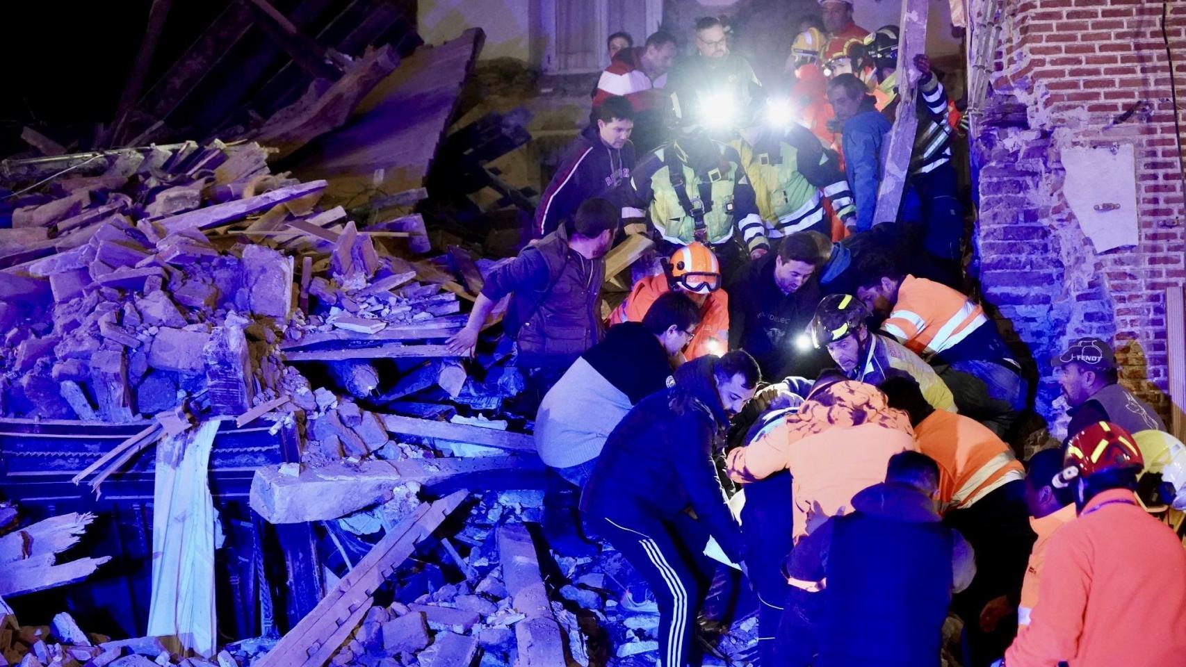 Una fallecida tras el derrumbe de una vivienda de dos plantas en Siete Iglesias de Trabancos (Valladolid)