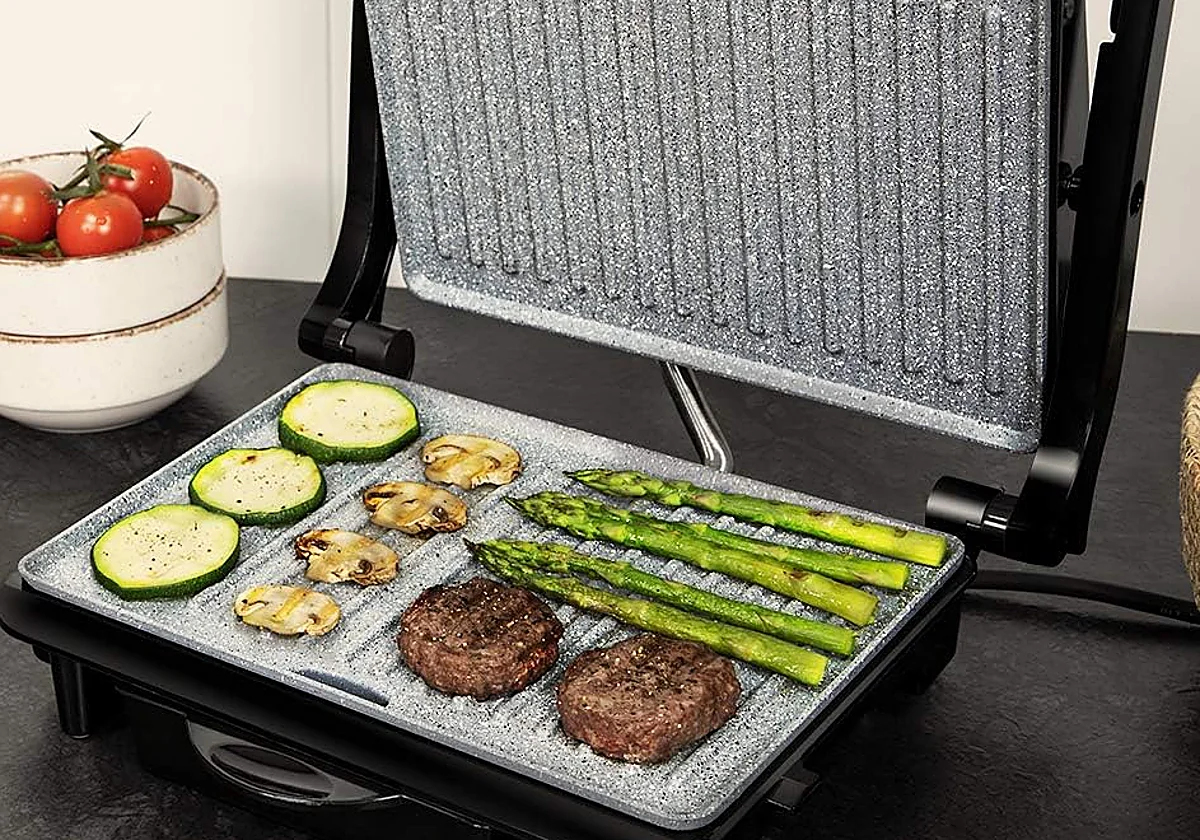 La parrilla eléctrica Rock'nGrill Rapid de Cecotec conquistará tu cocina con platos rápidos y sin complicaciones