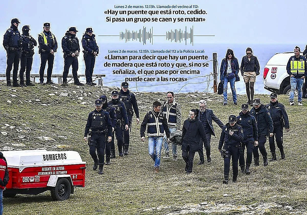 Las llamadas al 112 del día antes de la tragedia de Santander: «Hay un puente que está roto, cedido. Si pasa un grupo se caen y se matan»