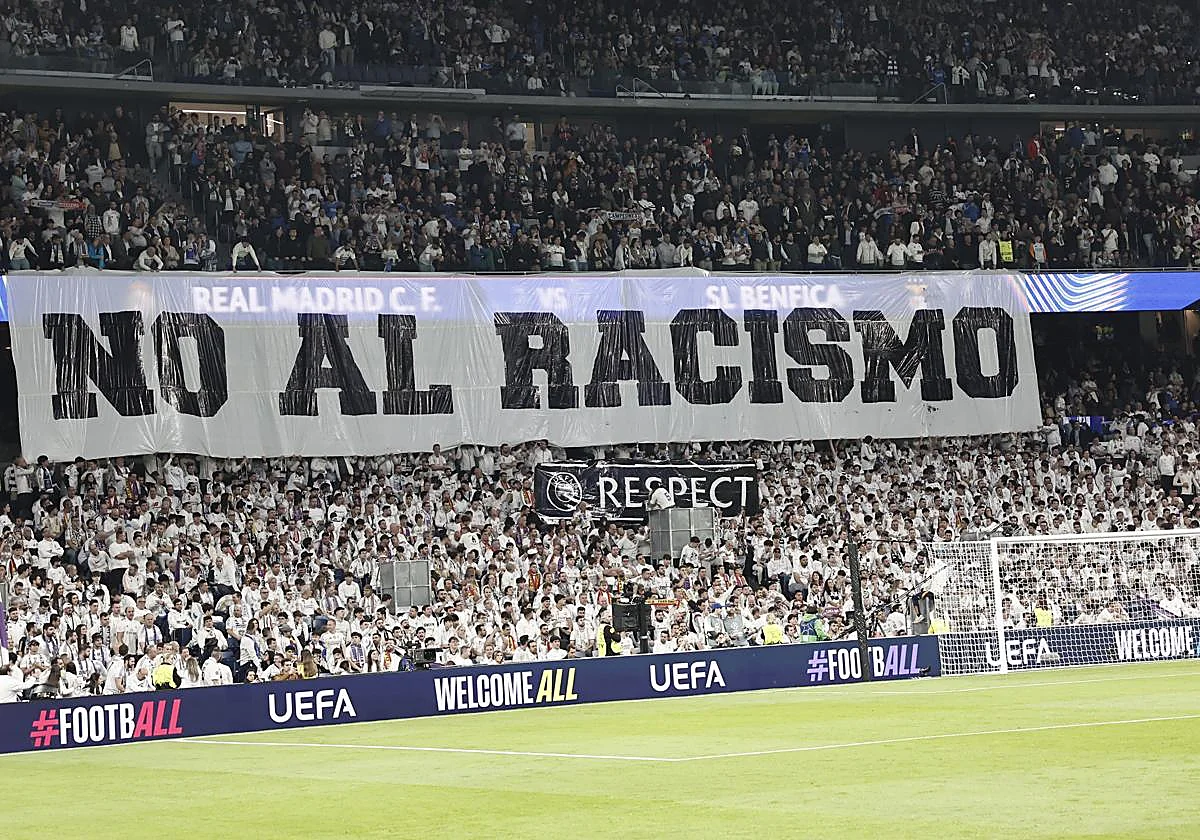 La UEFA sanciona al Real Madrid con un cierre parcial del Bernabéu por racismo