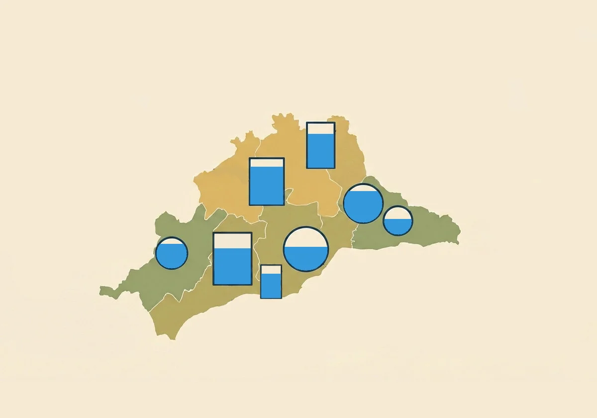 Estado de los embalses de Málaga el sábado, 07 de marzo de 2026