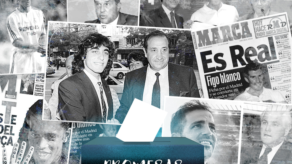 El show de las promesas electorales: "El fichaje de Figo es un truco, ahora que Florentino anuncie a Claudia Schiffer"