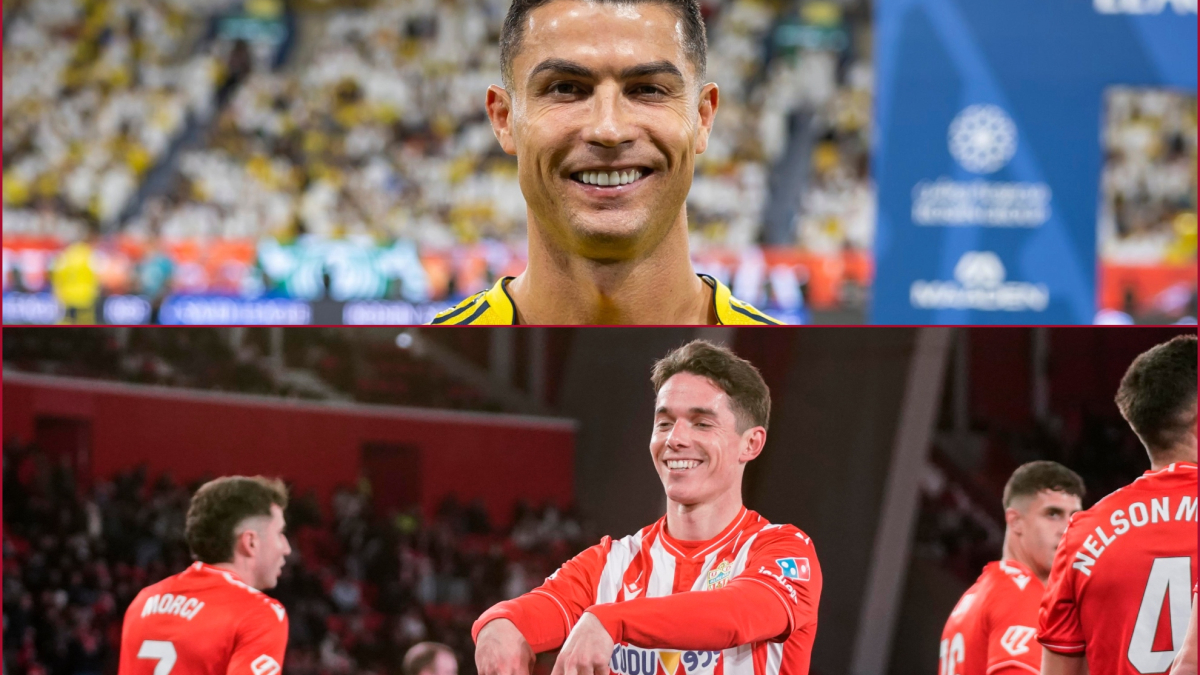 El guiño del Almería a Cristiano en el partido ante la Cultural