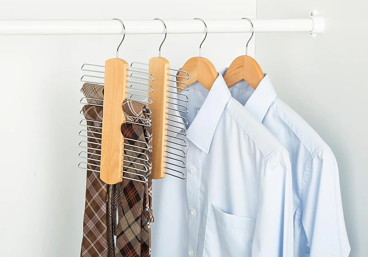 Los mejores organizadores de cinturones y corbatas para el armario