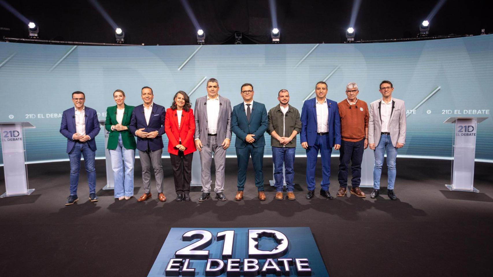 Guardiola domina el debate a diez ante un Gallardo lastrado por su imputación y los casos de abusos en el PSOE