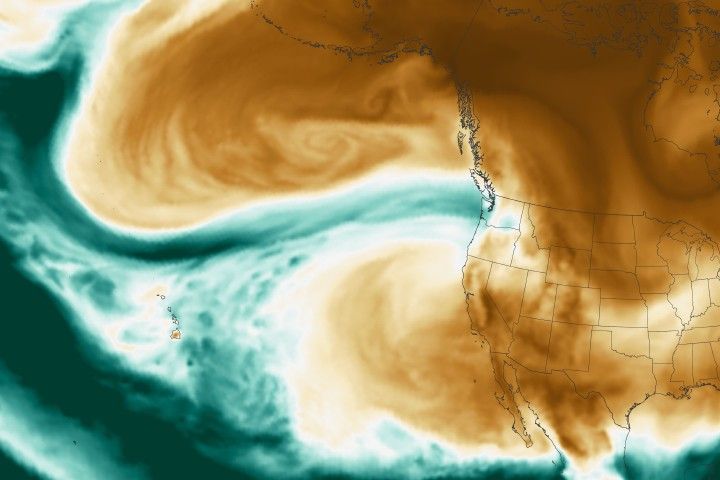 Pacific Moisture Drenches the U.S. Northwest