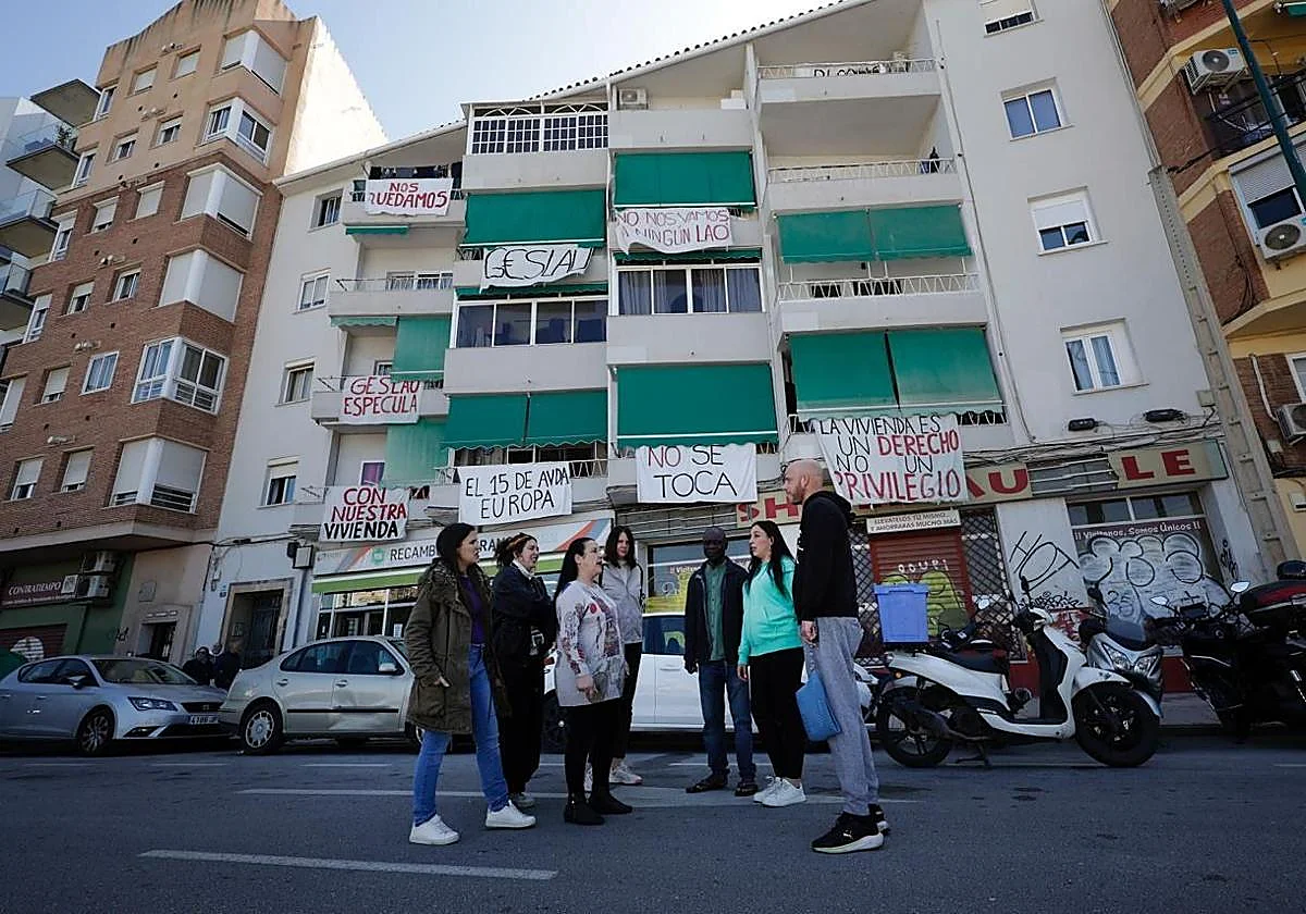 Malaga tenants fight for their homes after company buys 23 flats in their building