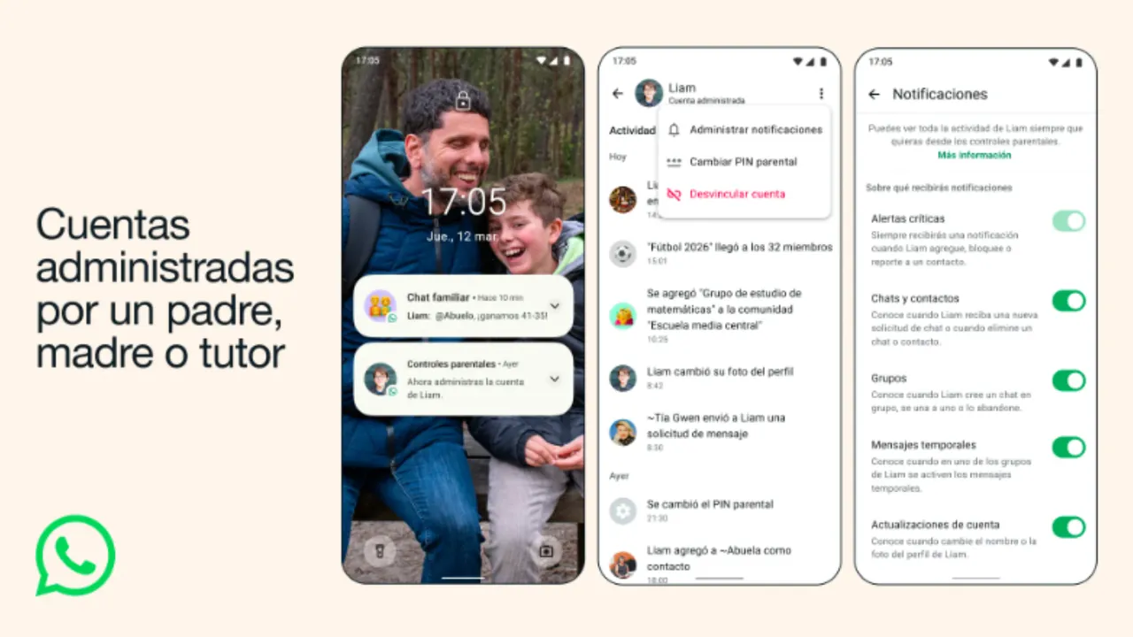 Así funcionan las nuevas cuentas de WhatsApp para menores de 13 años