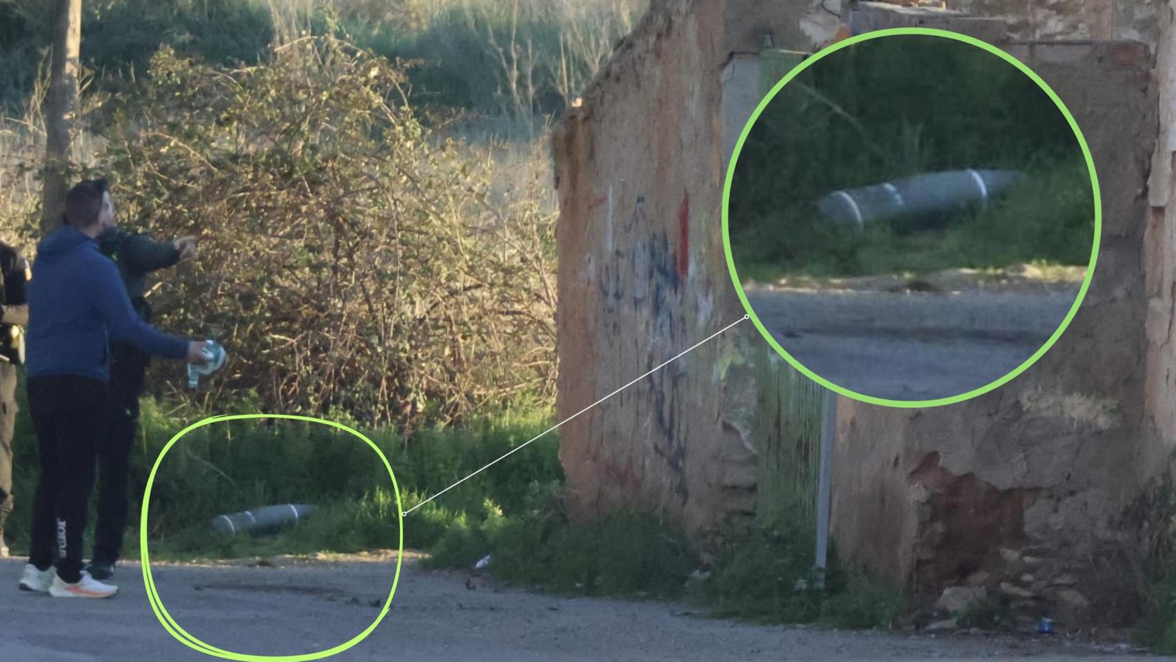Unos niños encuentran un proyectil de la Guerra Civil en La Almunia (Zaragoza) en una zona pegada al instituto