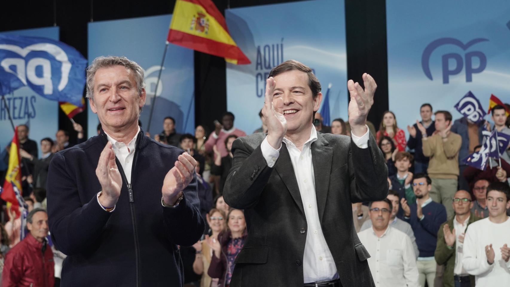 Feijóo pide darle "el mayor susto de su vida" a Sánchez en Castilla y León y un Gobierno "libre y sólido" de Mañueco