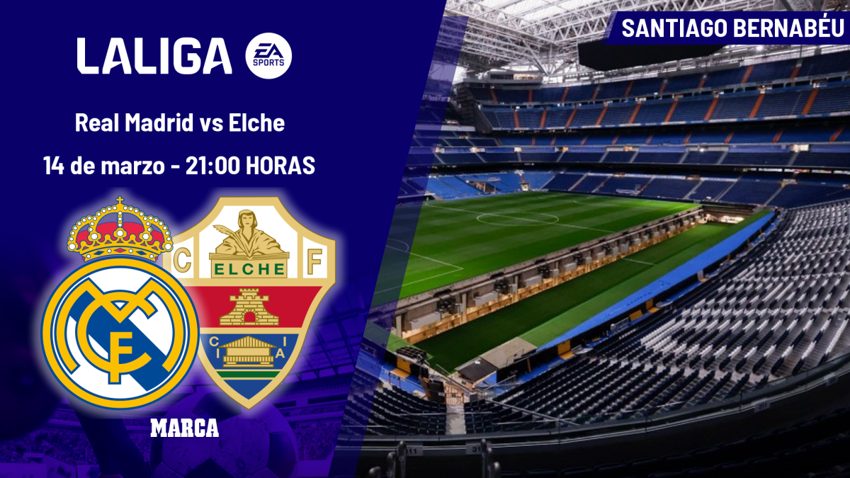 A qué hora juega hoy el Real Madrid contra el Elche: horario y dónde ver el partido de LaLiga EA Sports