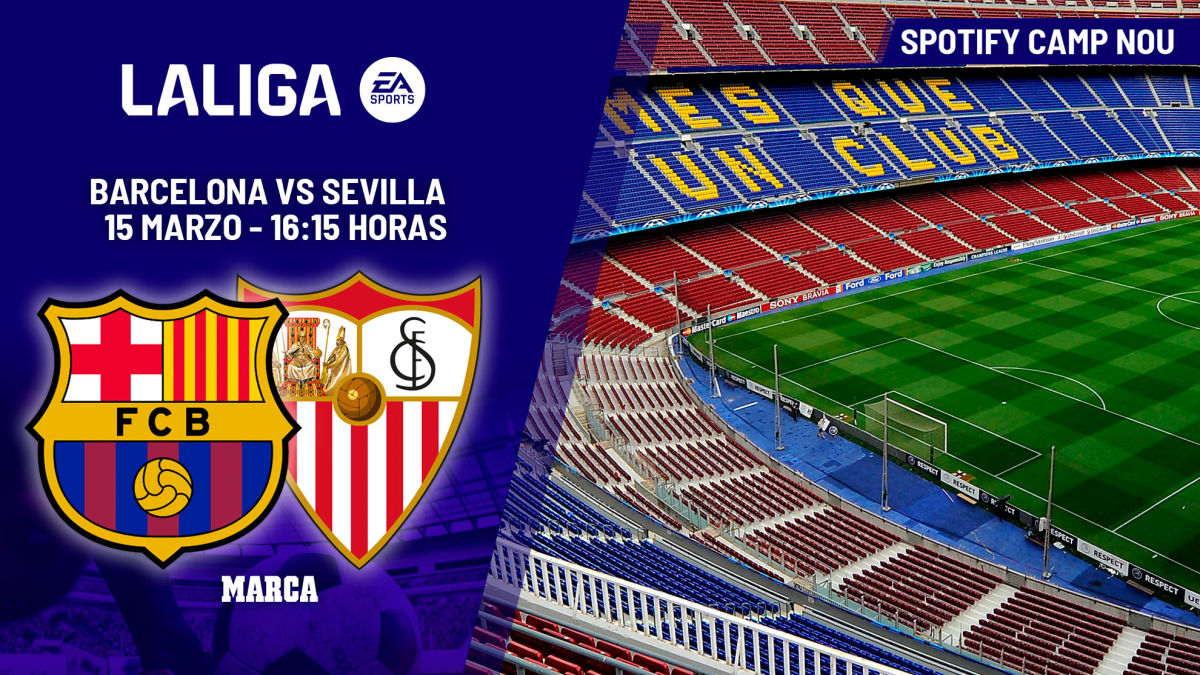 Cuándo juega el Barça contra el Sevilla: horario y dónde ver hoy en TV el partido de LaLiga EA Sports